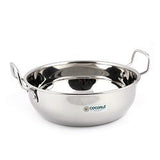 Coconut Stainless Steel Plain Kadai - Heavy Gauge, Mirror Finish, Cooking kadai, Serving Kadai, Plain Kadai, Model - Plain kadai