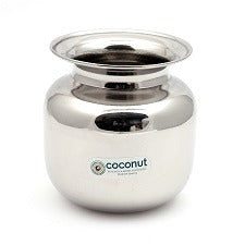 Coconut Stainless Steel L5 Madarasi Chambu/Lota/Kalash - Set of 2 Piece- 400ML & 600ML