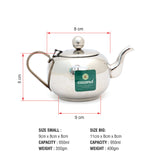 Coconut Stainless Steel - Tea Pot | Coffee Pot | Kettle | Heavy Gauge | Solid | Model - T2 Tea Pot