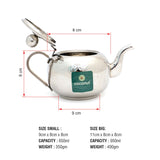 Coconut Stainless Steel - Hammered Tea Pot For Tea, Coffee, Beverages | Must have in any Kitchen | Model - T3 Tea Pot