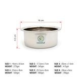 Coconut Stainless Steel(Heavy Guage) Nano Tope for Cook n Serve