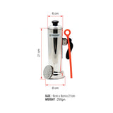 Coconut Stainless Steel Puttu Maker - Heavy gauge, Mirror Finish, Puttu Maker / Puttu Steamer / Pressure Cooker Puttu, Model - Puttu Maker
