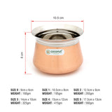 Coconut Stainless Steel Gala FC Copper Handi