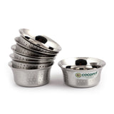 Coconut Stainless Steel Heavy Gauge, Solid Bowl/ Vati / Katori / Set of 6- Available sizes in Capacity 100ml, 150ml, 200ml, 250ml Each,Model-C23 Shower Pari, Serving Bowls for Soup, Salad, Dessert, Dal, Vegetable