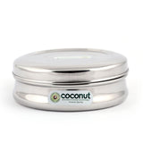 Coconut Stainless Steel Chocolate Dabba - Set of 3, Mirror Finish, Strong, Sturdy, Dibba / Container / Canister / Storage Dabba for Storage Kitchen Organizer, Model - Cadbury