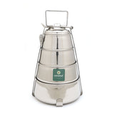 Coconut Stainless Steel -  Pyramid Tiffin Containers Lunch Box | Ideally used for Lunch, Dinner, Travelling, Food | Model - S14 Pyramid Tiffin