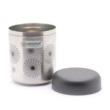 Coconut Stainless Steel Jumbo Matt -Tea/Coffee/Sugar/Masala Containers, 500 ml - Silver - Model - Daisy