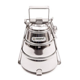 Coconut Stainless Steel -  Pyramid Tiffin Containers Lunch Box | Ideally used for Lunch, Dinner, Travelling, Food | Model - S14 Pyramid Tiffin