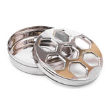 Coconut Stainless Steel - Choco fudge | Ideal for storing Chocolate, Fudge, Cake, Papad, Roti | Multi-Purpose Storage Container | Boxes | Dabba | Dibba | Model - S41 Choco Fudge