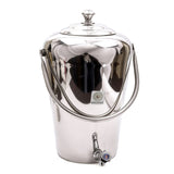 Coconut W3 Stainless Steel Vertical Water Pot/Container with Tap - 1 PC (Capacity: 10 litres)