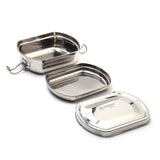 Coconut Stainless Steel Rectangle Box - Food Grade, Strong, Heavy Gauge, Sturdy, Long Lasting, Mirror Finish, Tiffin Box / Lunch Box / Fridge Box /  Dibba / Boxes / Multipurpose Box, Model - S45 Happy meal Capsule