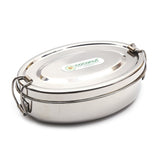 Coconut Stainless Steel Oval Box - Food Grade, Strong, Heavy Gauge, Sturdy, Long Lasting, Mirror Finish, Tiffin Box / Lunch Box / Fridge Box /  Dibba / Boxes / Multipurpose Box, Model - S44 Hungry bite