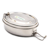 Coconut Stainless Steel Oval Box - Food Grade, Strong, Heavy Gauge, Sturdy, Long Lasting, Mirror Finish, Tiffin Box / Lunch Box / Fridge Box /  Dibba / Boxes / Multipurpose Box, Model - S44 Hungry bite