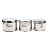 Coconut Stainless Steel Dabba/Storage Box - set of 3 - 350ml, 500ml, 750ml