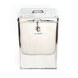 Coconut Stainless Steel Square Tin - Grocery Container / kunj / Dabba / Pipa / Canister / Food Storage Container, Model - Square tin Junior
