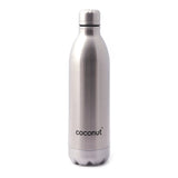 Coconut Stainless Steel Chill-on Vacuum Bottle - 304 Steel | Food Grade | Double wall | keeps Liquid Hot / Cold for 24hrs | Leak Proof | Silver | Vaccum Flask | Hot & Cold Bottle | Model - Chill-On Vaccum Bottle