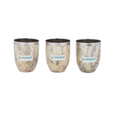 Coconut Stainless Steel Printed Designer Multi Color Water Glass/Tumbler - Capacity -300ML -Pack of 6 Glasses