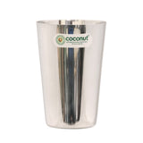 Coconut Stainless Steel Water Glass - Capacity 270ml | Set of 6 Glasses | Ideal for Lassi, Water, Beverages, Milkshake | Tumbler | Mirror Finish | Heavy Gauge | Must have in Kitchen | Model - Campa B38