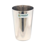 Coconut Stainless Steel Water Glass - Capacity 270ml | Set of 6 Glasses | Ideal for Lassi, Water, Beverages, Milkshake | Tumbler | Mirror Finish | Heavy Gauge | Must have in Kitchen | Model - Campa B38