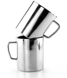 KCL Ekonomica Stainless Steel Double Walled Coffee Mug (Jumbo) | Glossy Finish Tea & Coffee Cup | Rust-Free, Durable & Easy to Clean | For Home, Office & Travel