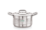 Coconut Elementary Stainless Steel Hammered Design Capsulated Stockpot For Cook n Serve - 1 unit