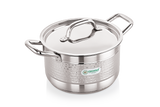 Coconut Elementary Stainless Steel Hammered Design Capsulated Stockpot For Cook n Serve - 1 unit