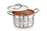 Coconut Elementary Stainless Steel Hammered Design Capsulated Stockpot For Cook n Serve - 1 unit