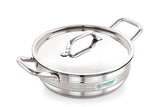 Coconut Elementary Stainless Steel Hammered Design Capsulated Skillet For Cook n Serve - 1 unit