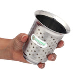 Coconut C2 Series Taurus Stainless Steel Glass Set | 300ml Premium Water Tumblers | Polka Dot Laser Engraved Design with Elegant Matte Finish | Ideal for Home, Office & Gifting.