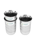 Coconut Stainless Steel Glasses - Capacity 250ml, Heavy Gauge, Durable, Food Grade, BPA Free, Model - A3, Glasses For Serving Water / Juice / Beverages