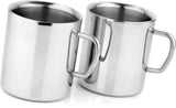 KCL Ekonomica Stainless Steel Double Walled Coffee Mug (Jumbo) | Glossy Finish Tea & Coffee Cup | Rust-Free, Durable & Easy to Clean | For Home, Office & Travel