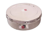 KCL Stainless Steel Chapati Box / Roti Container with Lid | Multipurpose Food Storage Box | Heavy Gauge | Mirror Finish | Keeps Food Fresh.
