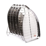 KCL Stainless Steel Leaf Shaped Banana Plate Set | Dinner & Lunch Plates | Mirror Finish | Heavy Gauge | Pack of 6.