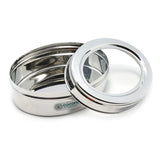 Coconut Stainless Steel Chintu C-thru Box - 1 Unit, Oval Box, Mirror Finish, Strong, Sturdy, Lunch Box/ Dabba / Dibba / Container / Canister / Storage Dabba for Fridge / Utility box / Storage Kitchen Organizer, Model - S36, Chintu C-thru