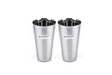 Coconut Stainless Steel Lassi Glasses Set Of 2 - Capacity 650ml each, Heavy Gauge, Durable, Food Grade, BPA Free, Model-B4, Glasses For Serving Water / Juice / Beverages/ Lassi