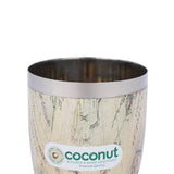 Coconut Stainless Steel Printed Designer Multi Color Water Glass/Tumbler - Capacity -300ML -Pack of 6 Glasses