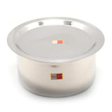 KCL Stainless Steel Tope Cookware Set with Lids (Pack of 10) | Induction & Gas Stove Compatible | Heavy Gauge | 1000 ml to 2800 ml | Kitchen Cooking & Storage Pots.