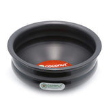 Coconut Hard Anodised Urli Pot Ringer Shape Cookware / Kitchenware Handi - 1 Unit, Black