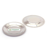 Coconut Stainless Steel Lid/ Cover/Ciba - Set of 6 Pieces - Diameter - 10.5 Cm Each