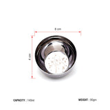 Coconut Stainless Steel - Katori Set of 6 | Capacity 140ml | Serving Bowls for Soup, Salad, Dessert, Dal, Vegetable | Heavy Gauge, Solid, Laser Finish Bowl/ Vati / Model - C32