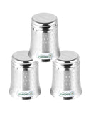 Coconut Stainless Steel Glasses - Capacity 300ml, Shower Finish,  Heavy Gauge, Durable, Food Grade, BPA Free, Model - A19, Drinking Glass For Serving Water / Juice / Beverages