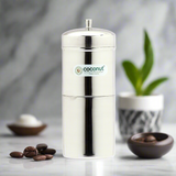 Coconut Stainless Steel Coffee Filter / Brew Filter / Decoction Maker / Madras Coffee Filter / South Indian Drip Coffee Maker, Model-Coffee Maker, Unit -1