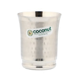 Coconut A19 Stainless Steel Shower Design Drinking Glass 300ml Each | Premium Matte Finish Designer Tumbler | Food Grade Stainless Steel | Rust Proof, BPA Free, Dishwasher Safe | Water, Juice, Milk & Beverage Glasses.