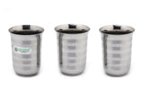 Coconut A1 Stainless Steel Water Glass 250ml | Steel Drinking Glass | Water Tumbler | Juice Glass | Milk Glass | Heavy Gauge Food Grade BPA Free | Mirror Finish | Rust Resistant Beverage Serving Glass.