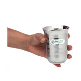 Coconut A1 Stainless Steel Water Glass 250ml | Steel Drinking Glass | Water Tumbler | Juice Glass | Milk Glass | Heavy Gauge Food Grade BPA Free | Mirror Finish | Rust Resistant Beverage Serving Glass.