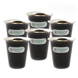 Coconut Stainless Steel Colour Glass Set of 6 | Food Grade Tea, Coffee, Water & Juice Tumbler | Heavy Gauge Mirror Finish Steel Glass | Available in Red, Black & Green Colours | BPA Free & Durable | Model - A38 Colour Glass.