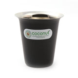 Coconut Stainless Steel Colour Glass Set of 6 | Food Grade Tea, Coffee, Water & Juice Tumbler | Heavy Gauge Mirror Finish Steel Glass | Available in Red, Black & Green Colours | BPA Free & Durable | Model - A38 Colour Glass.