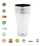 Coconut B3 Stainless Steel Lassi Glass Set of 2, 650 ml Each, Large Capacity Mirror Finish Tumbler, Food Grade Steel Glass for Lassi, Buttermilk, Milk, Juice, Water & Cold Beverages, Rust Resistant.