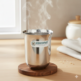 Coconut B5 Stainless Steel Plain Glass, 300 ml, Mirror Finish Drinking Tumbler, Food Grade Steel Water Glass for Juice, Milk, Lassi, Buttermilk & Daily Use, Rust Resistant.