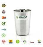 Coconut B6 Small Amitabh Stainless Steel Glass, 200 ml, Mirror Finish Drinking Tumbler, Food Grade Steel Water Glass for Juice, Milk, Tea, Coffee & Daily Use, Rust Proof.